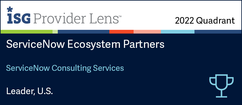 ServiceNow Consulting Services ISG Badge 2022