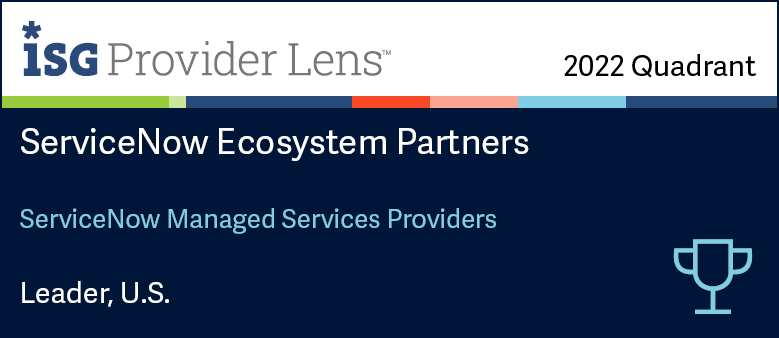 ServiceNow Managed Services Providers ISG Badge 2022