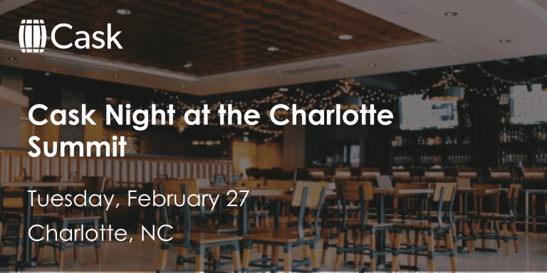 Cask Night at the ServiceNow Summit in Charlotte