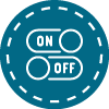ON-OFF switch icon